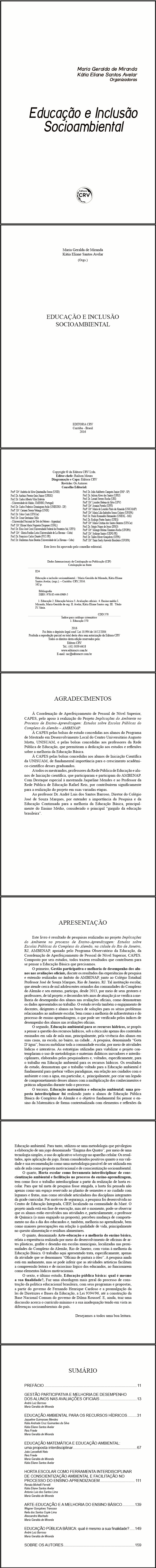 EDUCAÇÃO E INCLUSÃO SOCIOAMBIENTAL